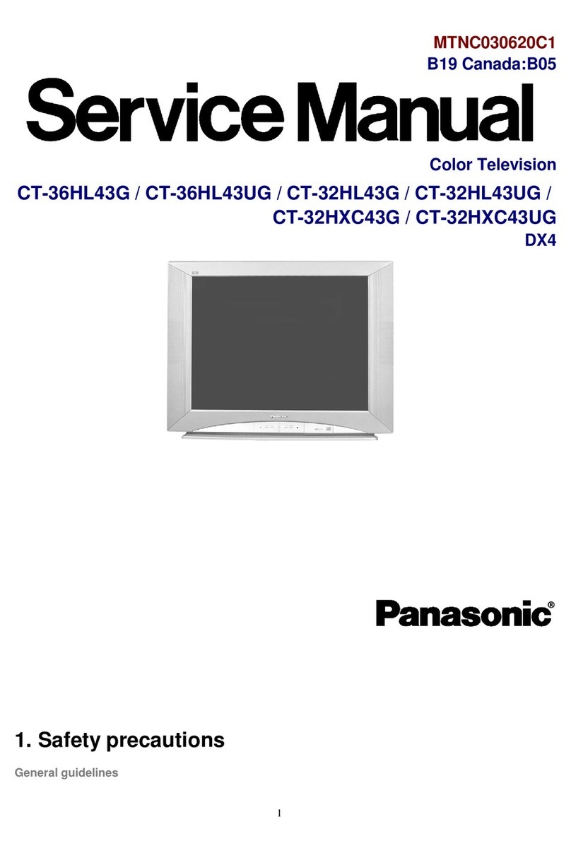 Panasonic CT36HL43G - 36" COLOR TV User manual