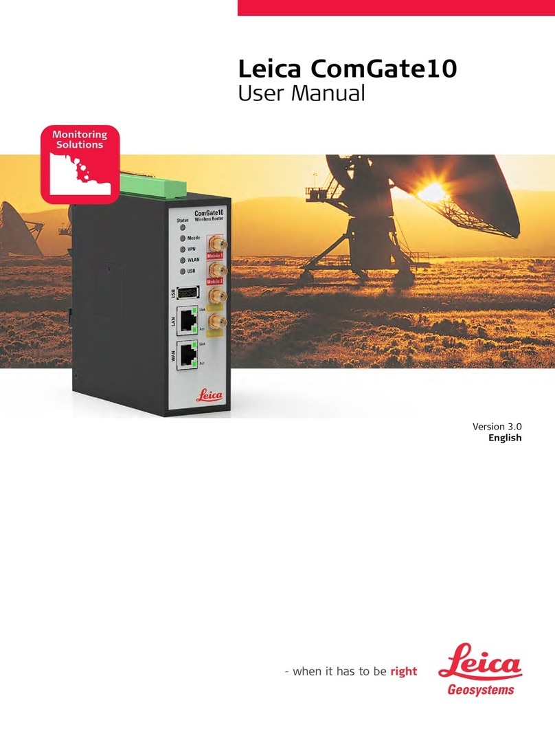 Leica ComGate10 user manual