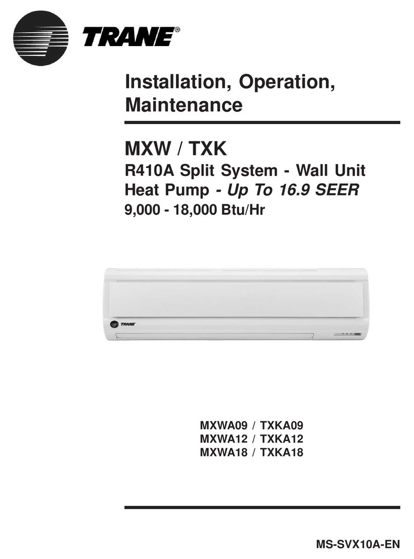 Trane MXW Owner's manual