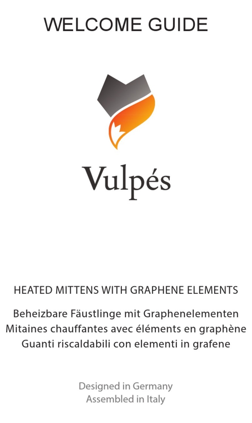 Vulpes Electronics Heated mittens Operating and safety instructions