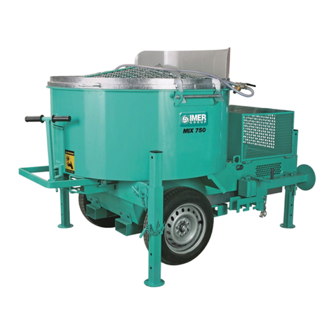 IMER MIX 750 Operating, maintenance, spare parts manual