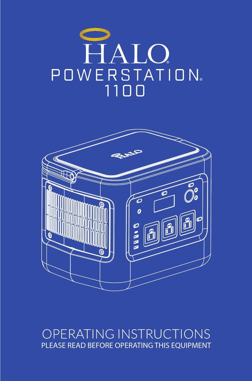 Halo POWERSTATION 1100 operating instructions