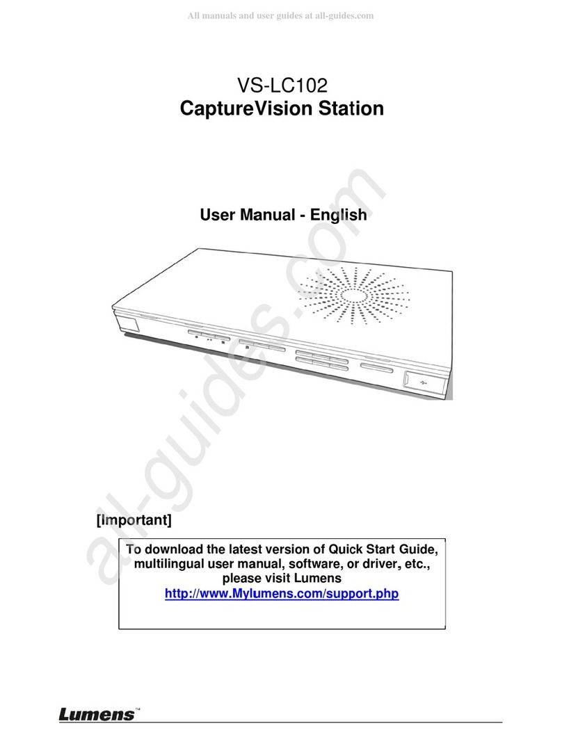Lumens VS-LC102 User manual