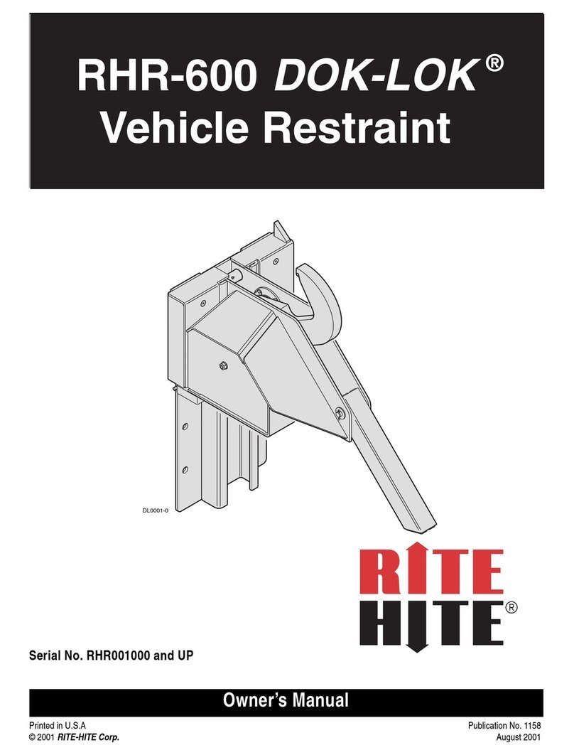 RITE-HITE DOK-LOK RHR-600 User manual