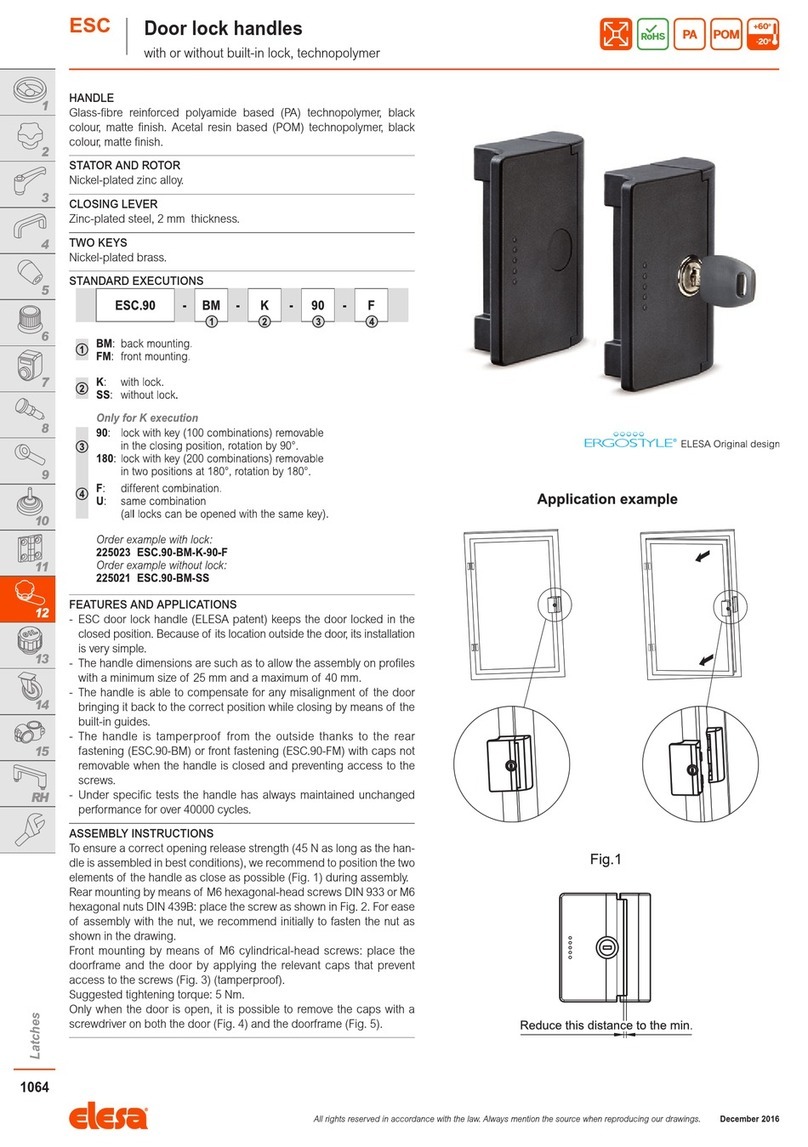Elesa ESC Series Assembly instructions