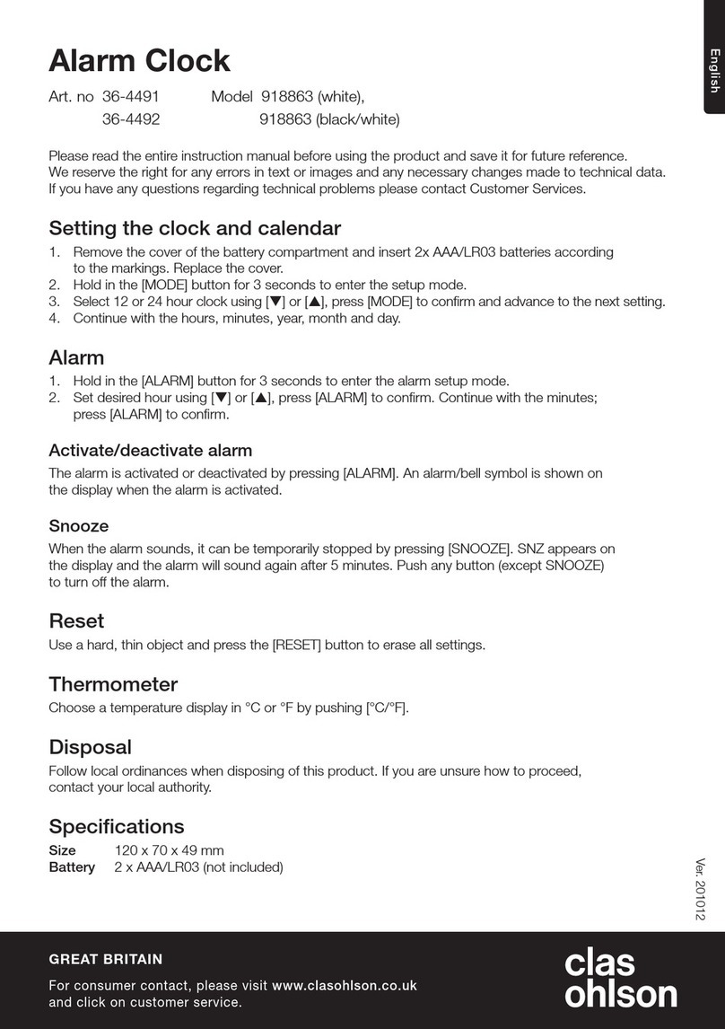 Clas Ohlson 918863 User manual