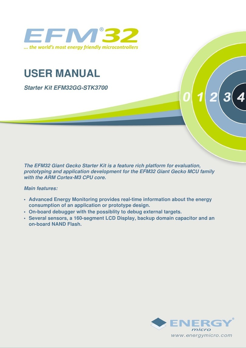 Energy micro EFM32 Giant Gecko Starter Kit user manual