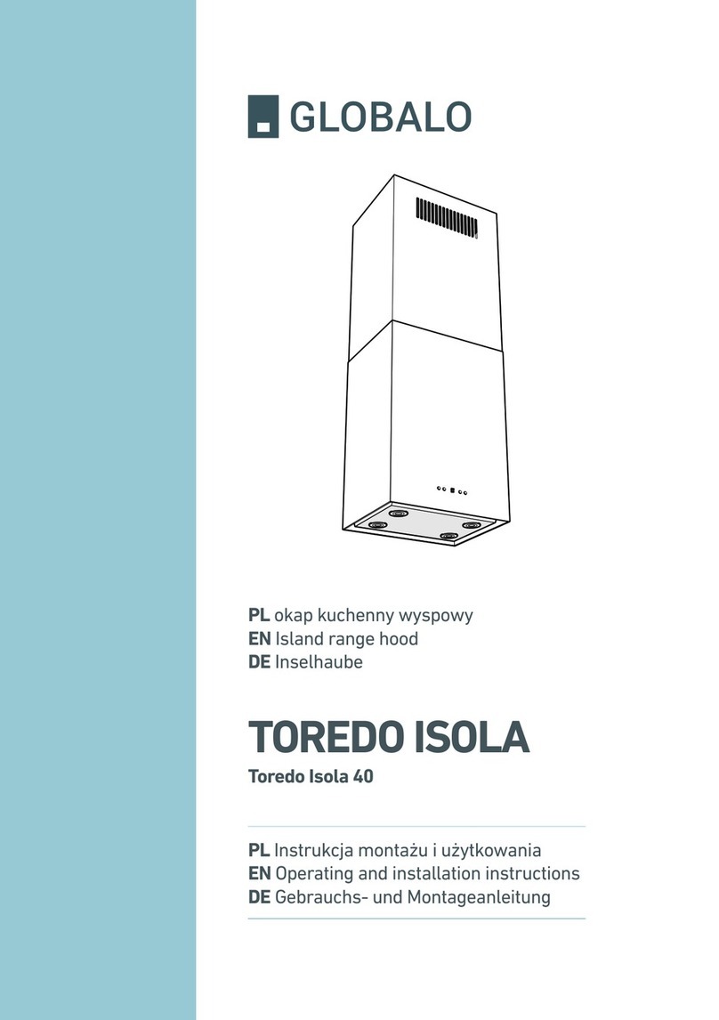 GLOBALO Toredo Isola 40 Operating and installation instructions GLOBALO Toredo Isola 40 Operating and installation instructions