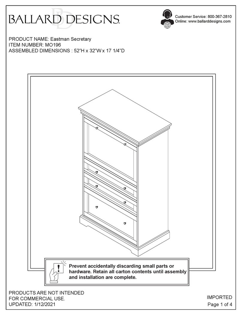 Ballard Designs Eastman MO196 User manual Ballard Designs Eastman MO196 User manual