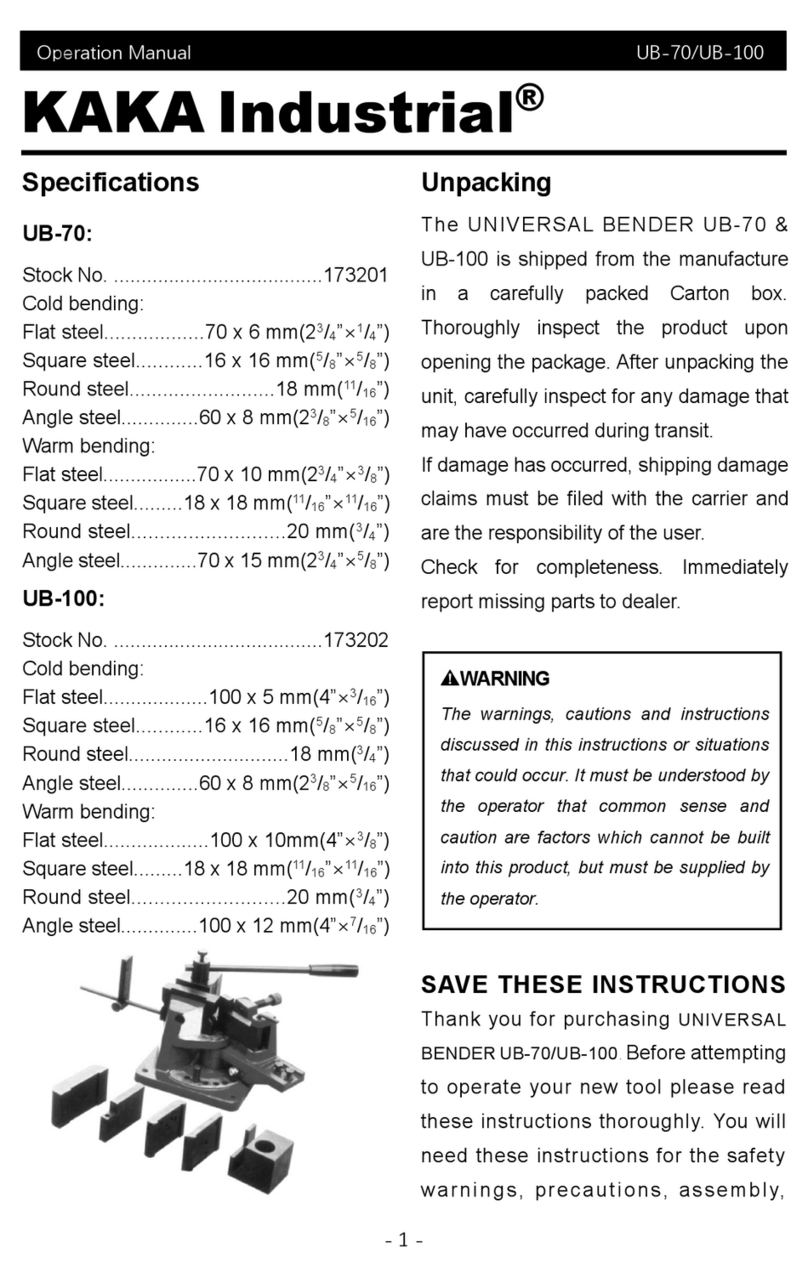 KAKA Industrial UB-70 User manual