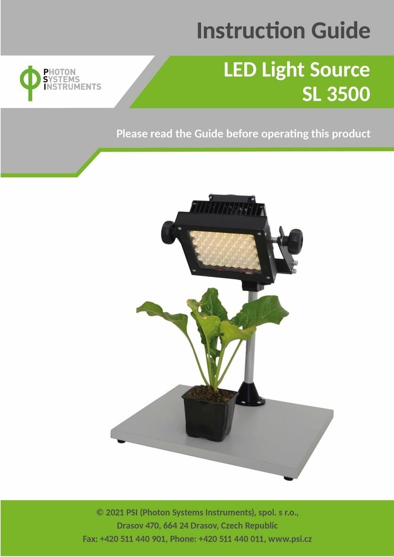 Photon Systems Instruments SL 3500 Manual
