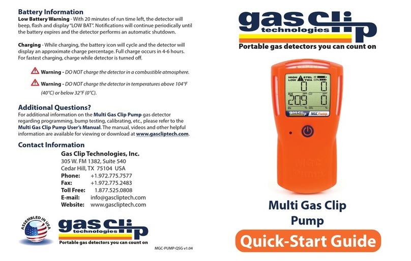Gas Clip Technologies Multi Gas Clip quick start guide