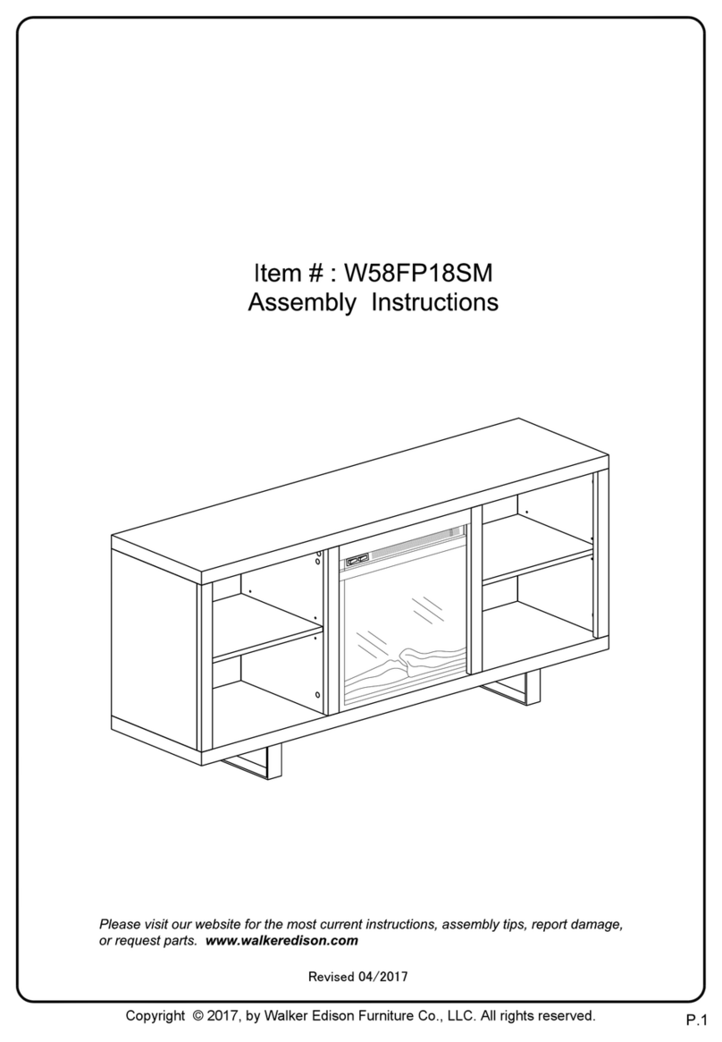 Walker Edison W58FP18SM User manual