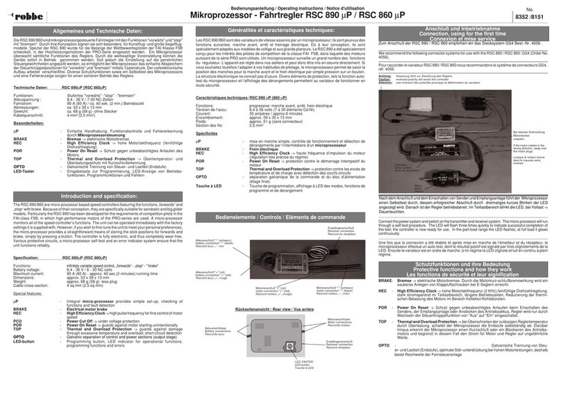 ROBBE RSC 890 mP operating instructions