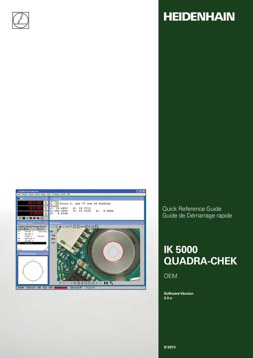 HEIDENHAIN IK 5000 QUADRA-CHEK Quick reference guide