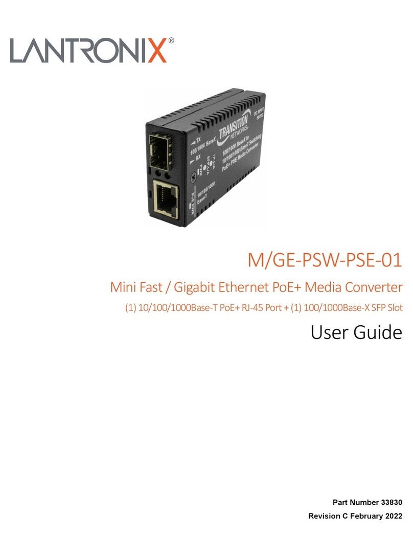 Lantronix M/GE-PSW-PSE-01 User manual