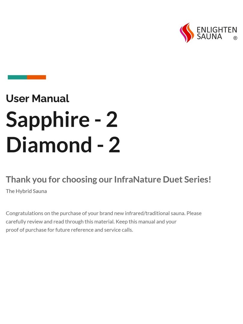 Enlighten Sauna Sapphire-2 user manual
