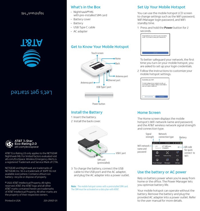 AT&T Nighthawk M6 quick guide
