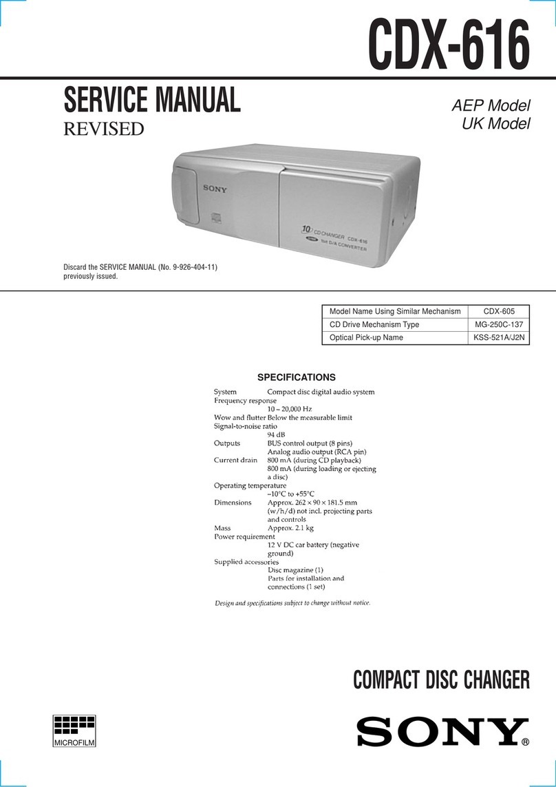 Sony CDX-616 User manual