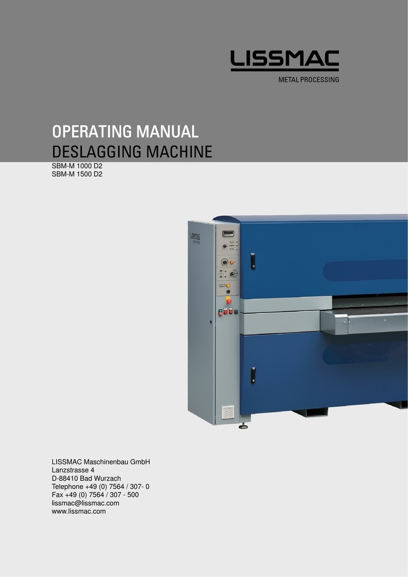 Lissmac SBM-M 1000 D2 operating manual