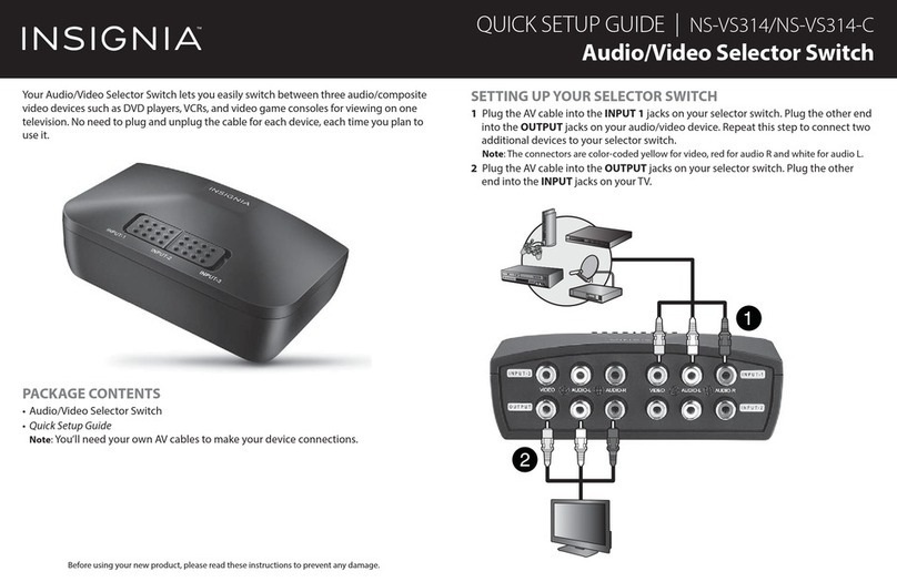 Insignia NS-VS314 Quick setup guide