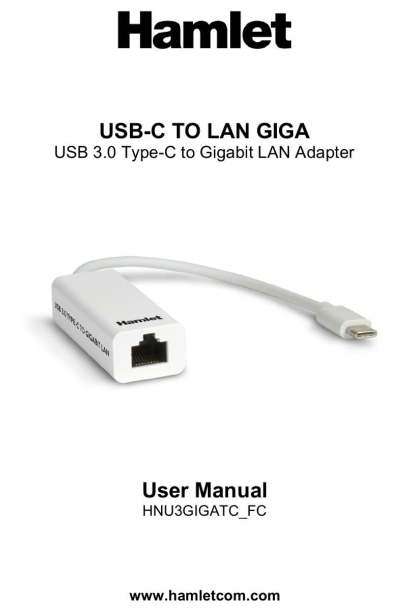 Hamlet HNU3GIGATC FC User manual Hamlet HNU3GIGATC FC User manual