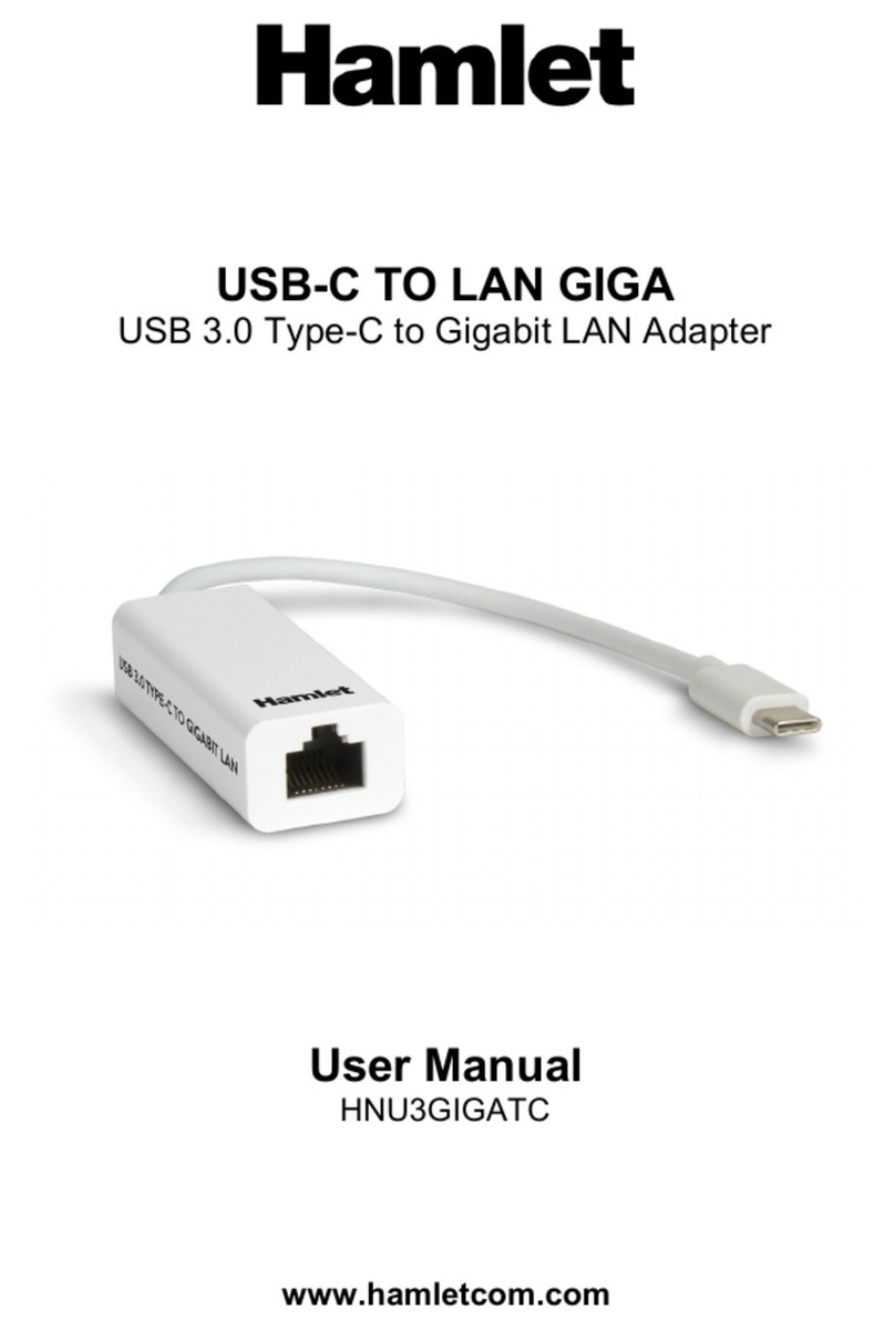 Hamlet HNU3GIGATC User manual Hamlet HNU3GIGATC User manual