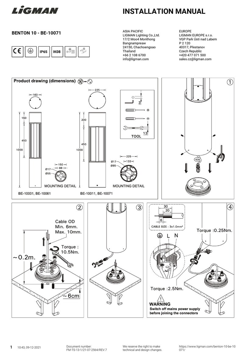 LIGMAN BENTON 10 installation manual