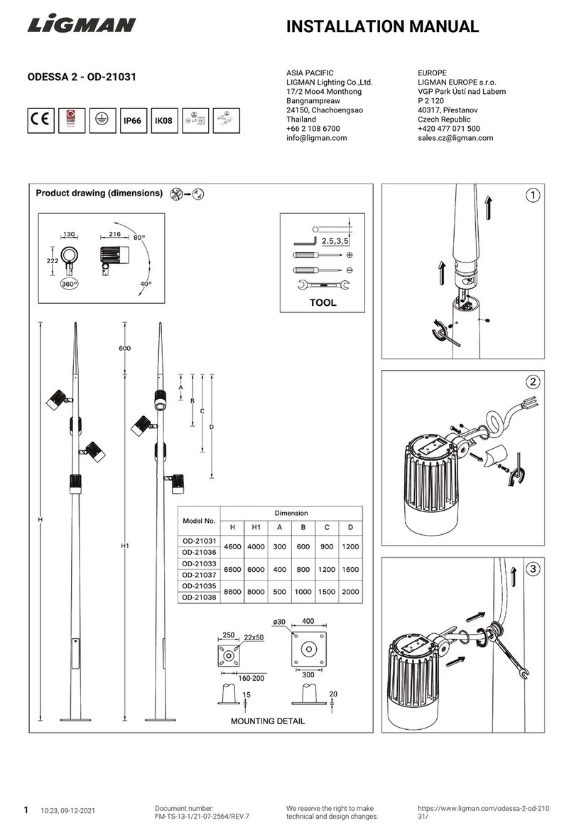 LIGMAN ODESSA 2 installation manual