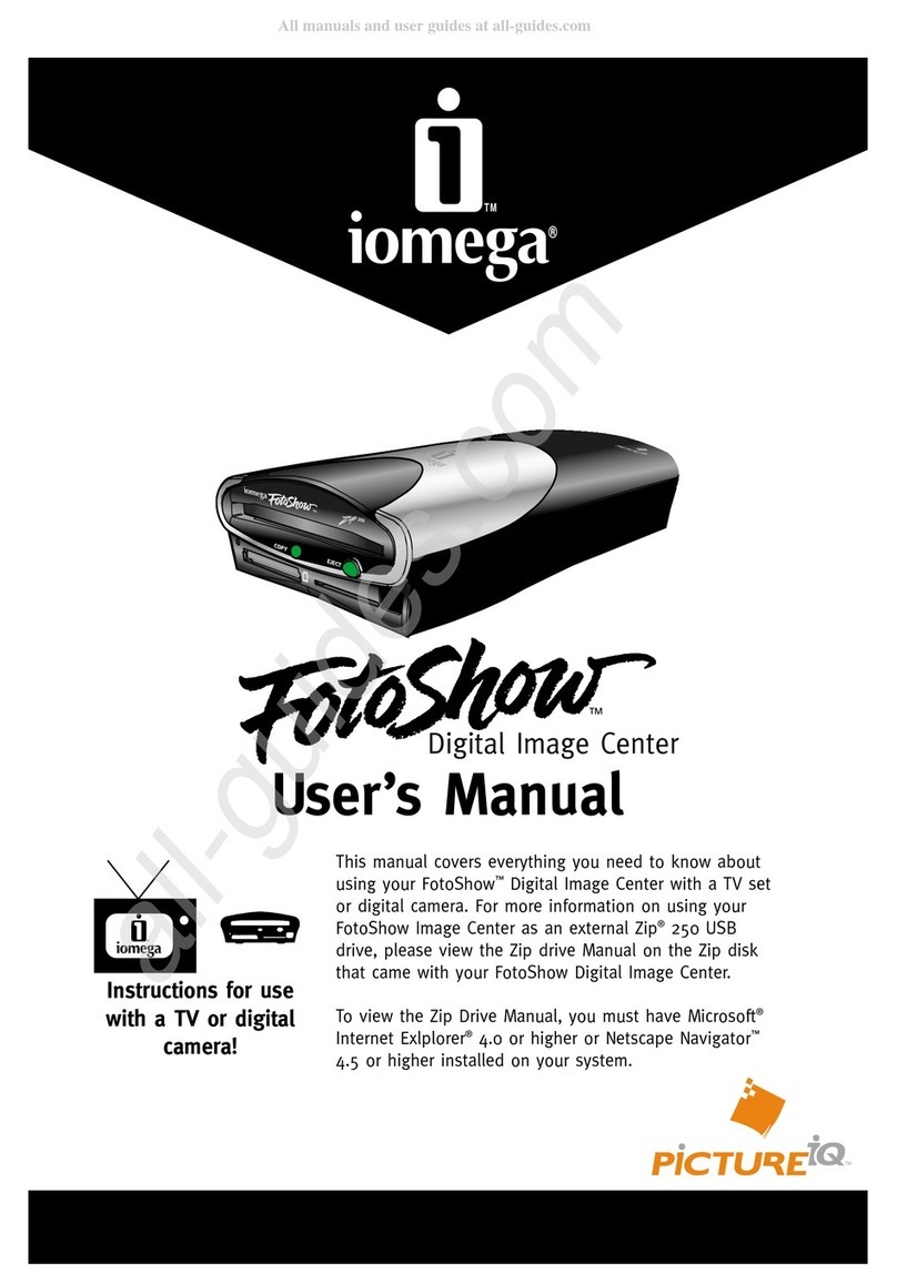Iomega FotoShow Digital Image Center User manual