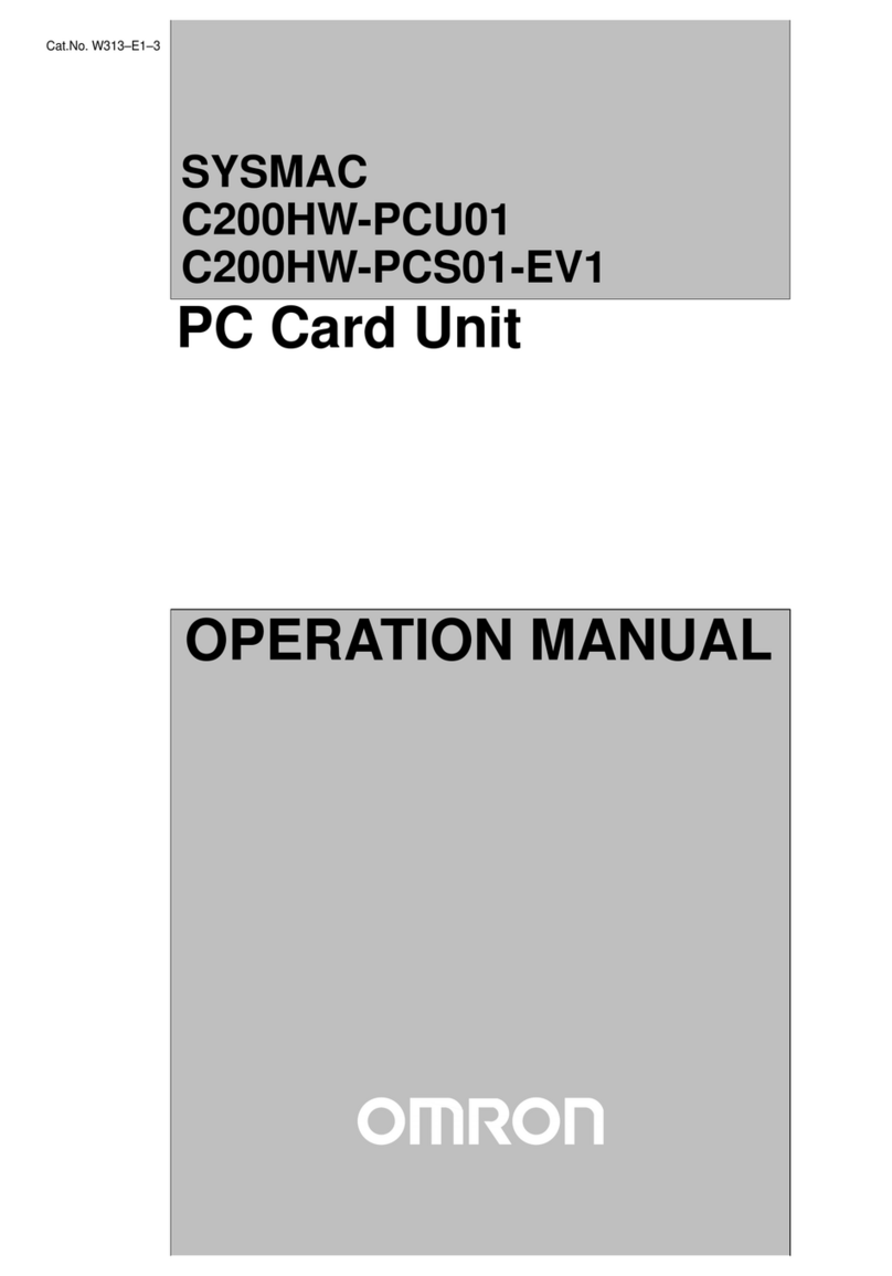 Omron SYSMAC C200HW-PCU01 User manual