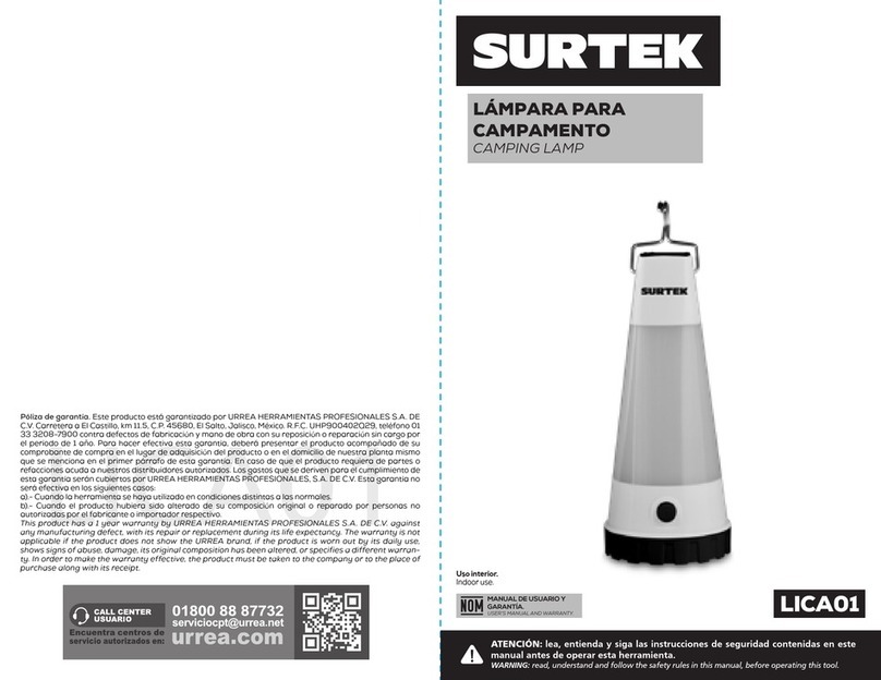 Surtek LICA01 operating instructions
