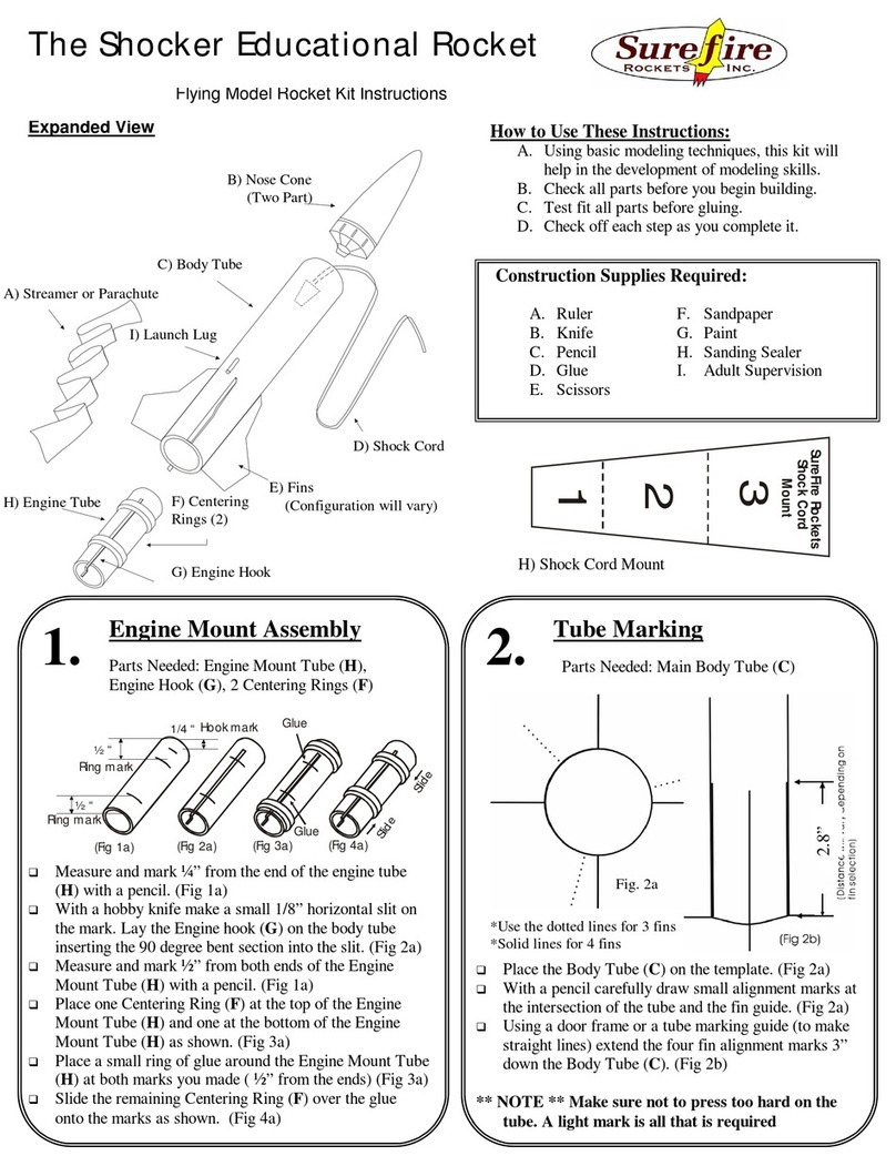 Surefire Flying Model Rocket Kit How to use