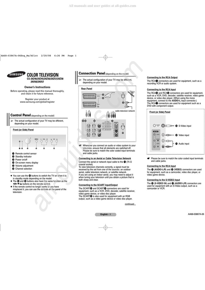 Samsung CS-29Z40 User manual