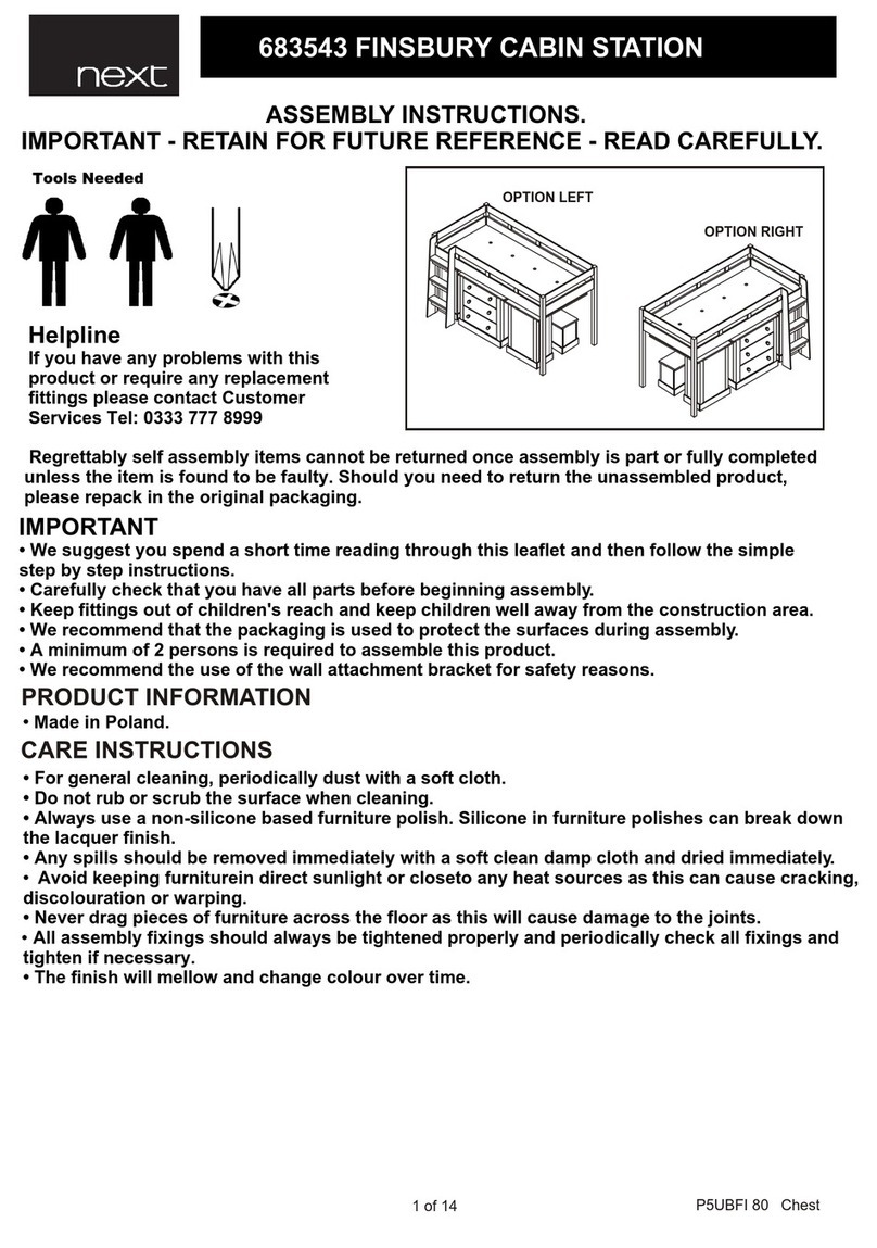 Next FINSBURY CABIN STATION 683543 User manual