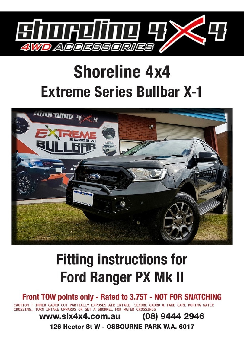 Shoreline 4x4 Extreme X-1 Fitting instructions