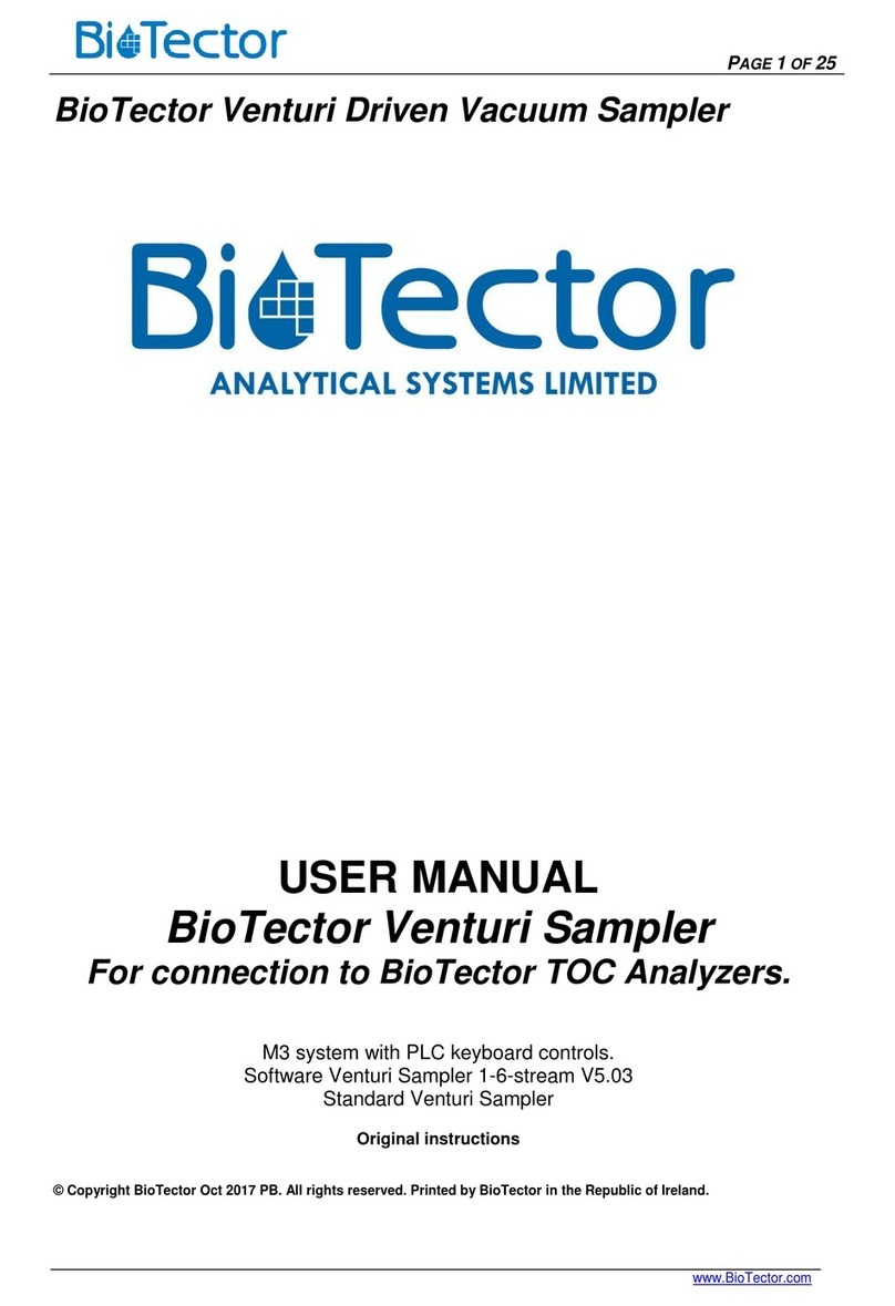 Biotector Venturi 19-BAS-001 user manual