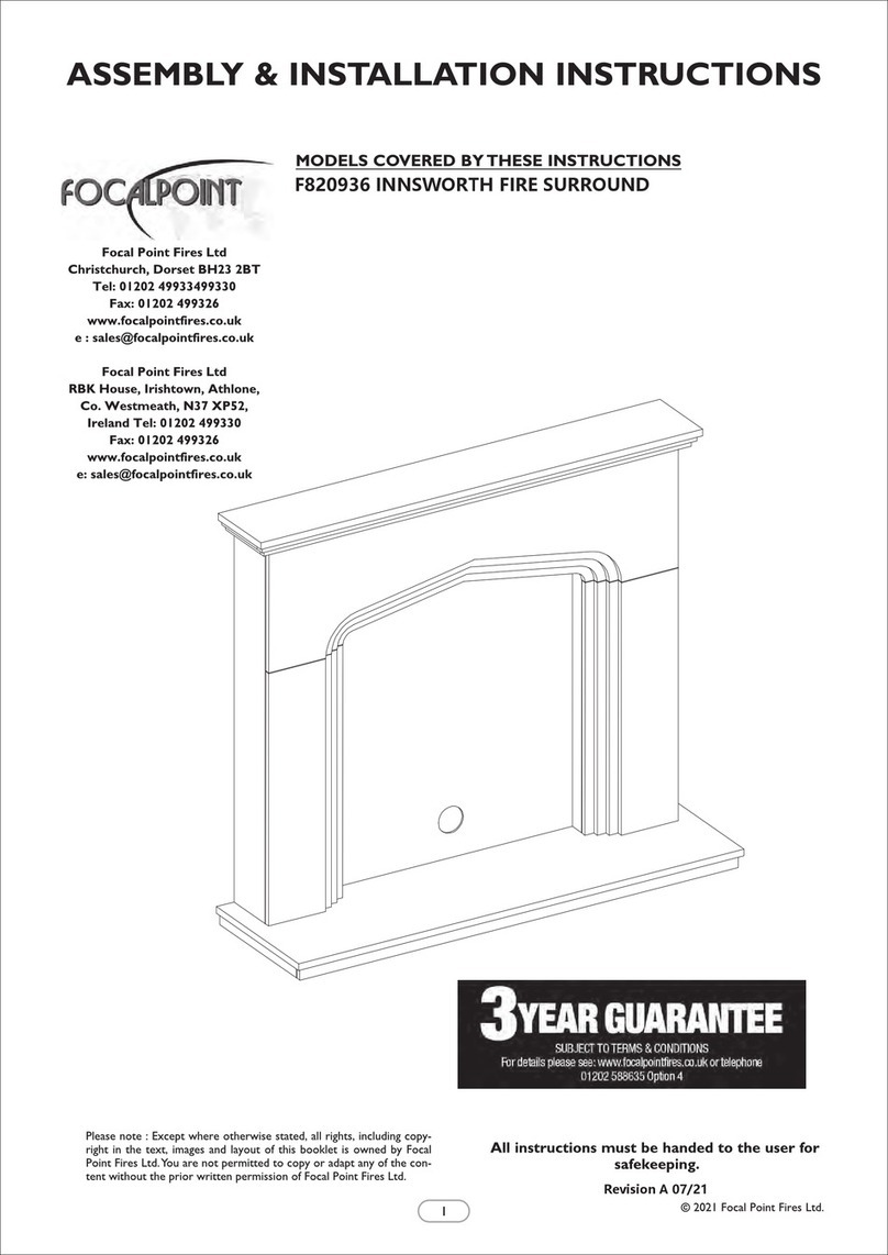 Focal Point F820936 Assembly/installation instructions