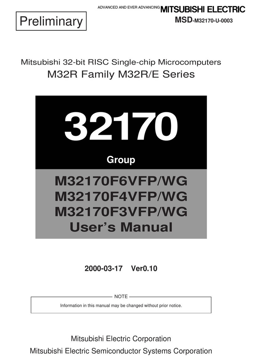 Mitsubishi Electric M32R Series User manual