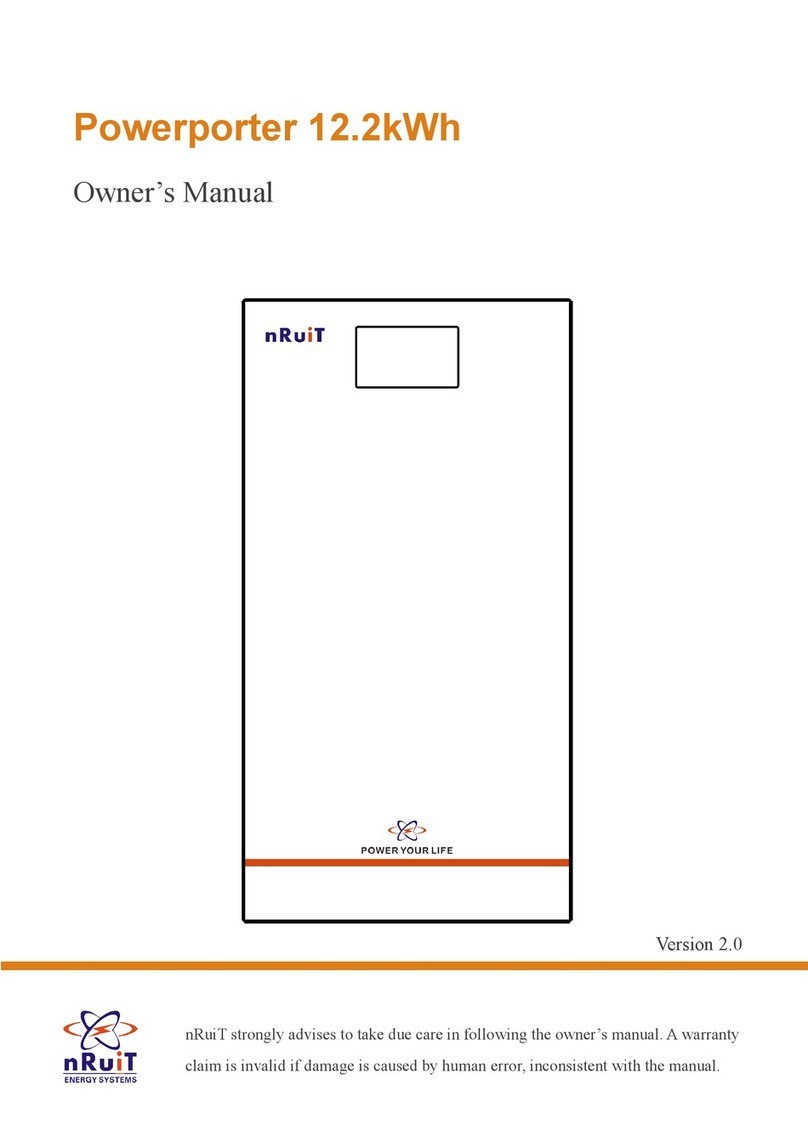 nRuiT Powerporter 12.2kWh owner's manual