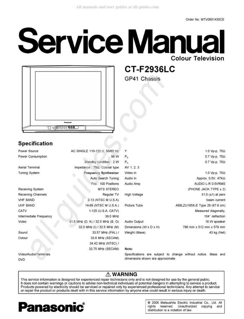 Panasonic CT-F2936LC User manual