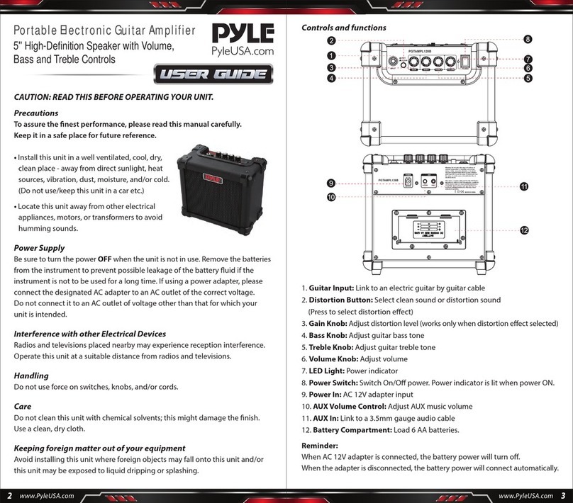 Pyle PGTAMPL128B user guide