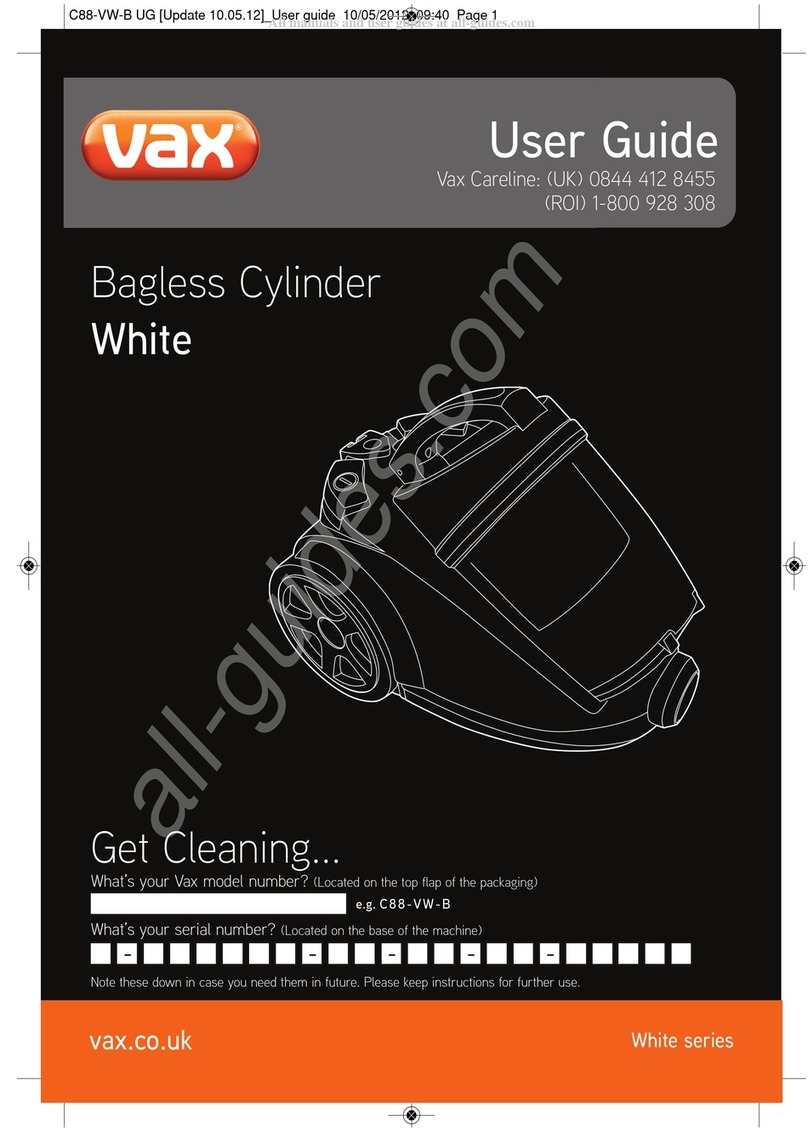 Vax C88-VW-B User manual Vax C88-VW-B User manual