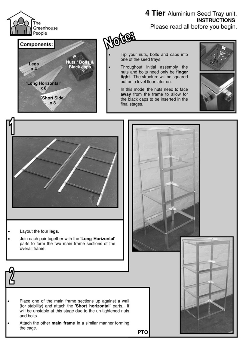 The Greenhouse People 4 Tier instructions