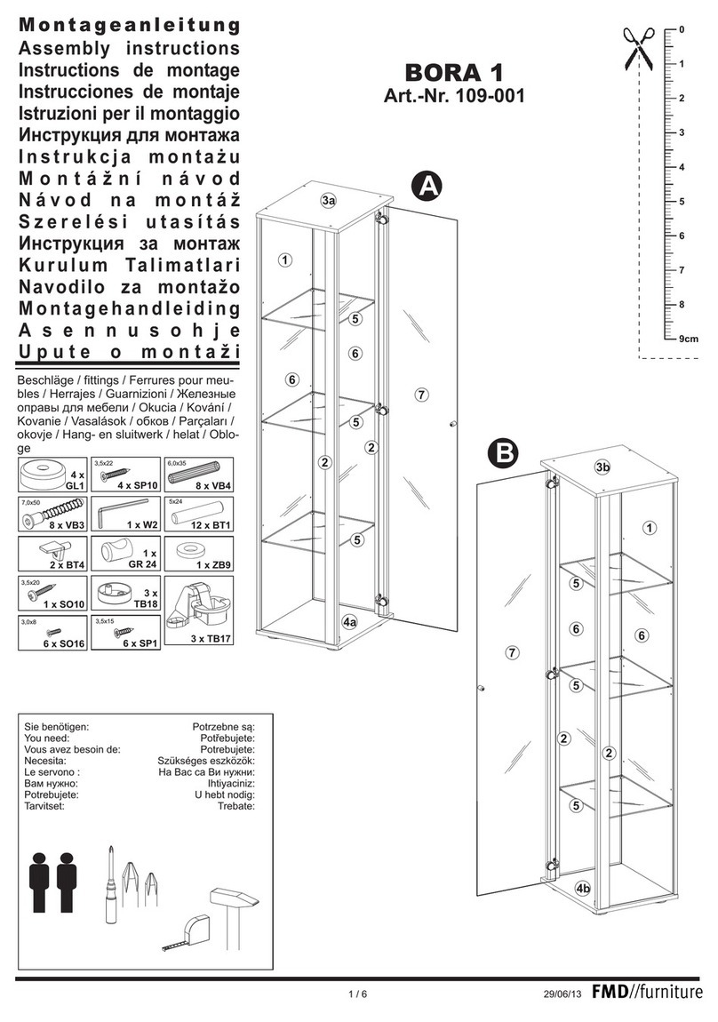 FMD Furniture BORA 1 109-001 Assembly instructions