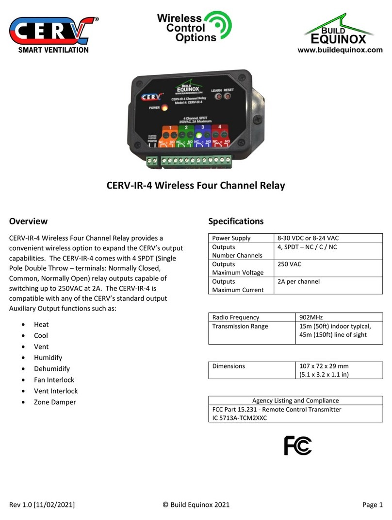 Build Equinox CERV-IR-4 User manual