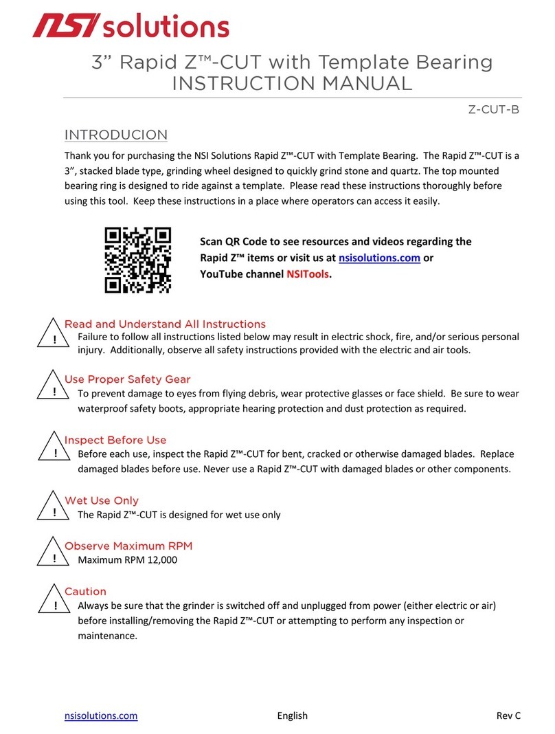 NSI Solutions Rapid Z-CUT instruction manual