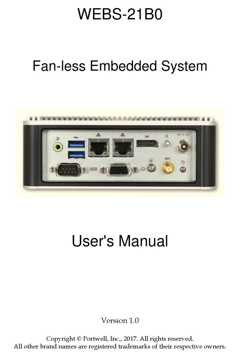 Portwell WEBS-21B0 user manual