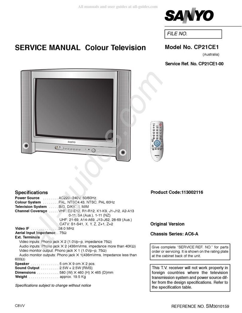 Sanyo CP21CE1 User manual Sanyo CP21CE1 User manual