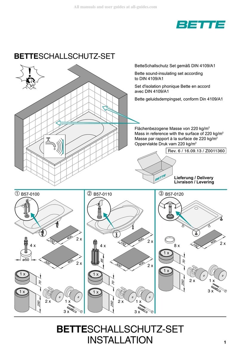 BETTE B57-0100 User manual
